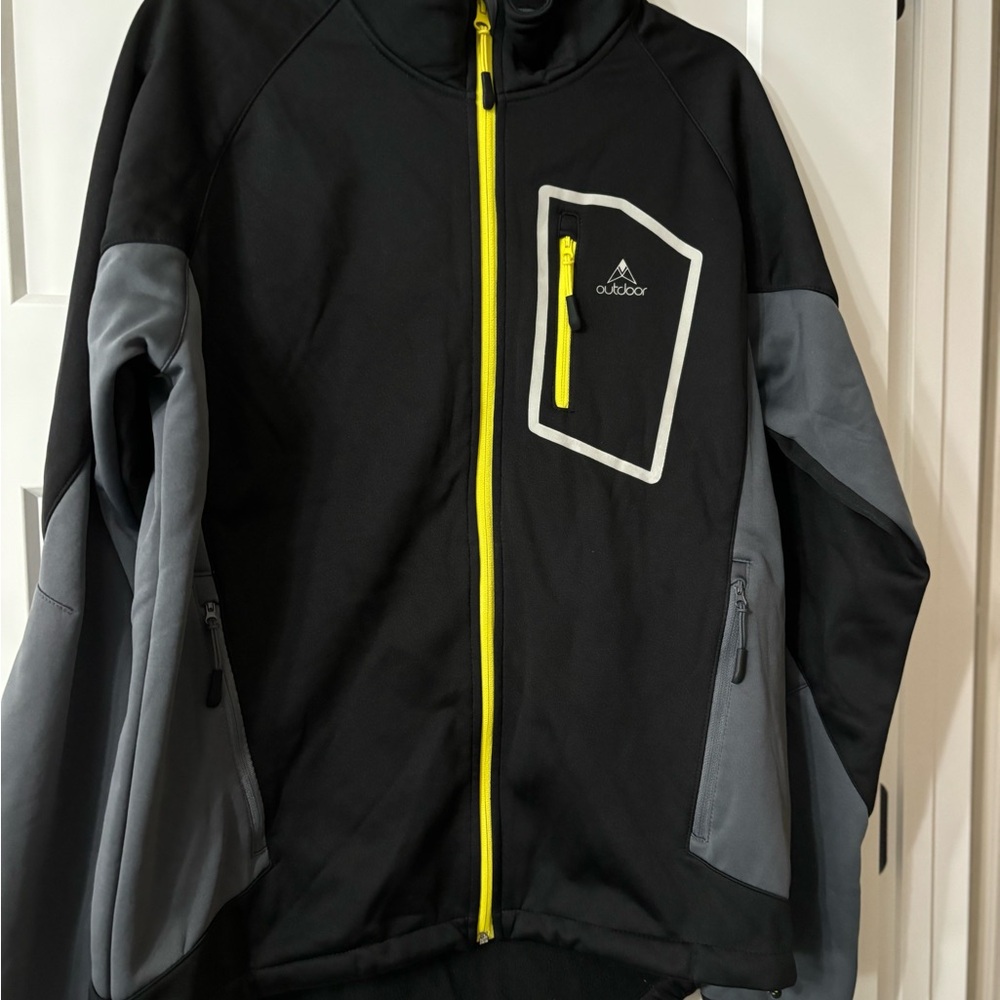 Crivit Black‎ and Gray Performance Jacket Mens size L